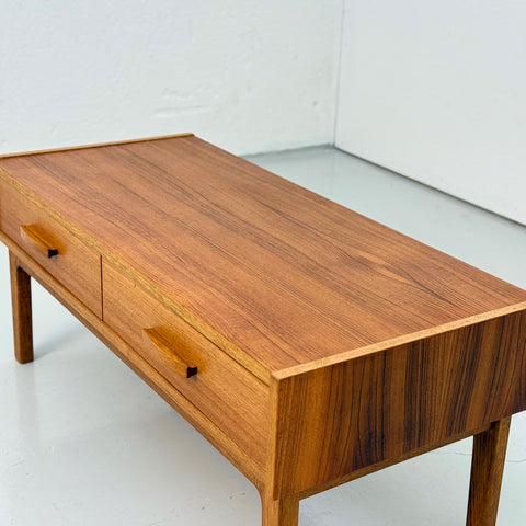 Halltable in teak with 2 drawers, Sweden 1960s - Beyo Vintage
