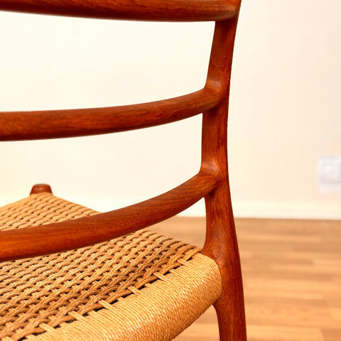 Dining chairs in teak by Niels O. Moller