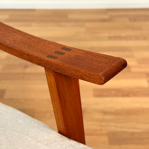Armchair in solid teak, 1950s-60s, Denmark