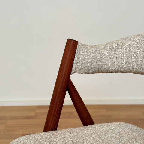 Set of 6 dining chairs in teak, 1950s-60s, Denmark - Beyo Vintage