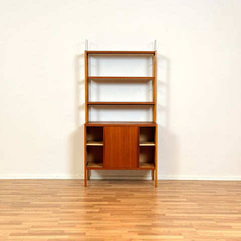 Bookshelf in teak & beech by Bertil Fridhagen