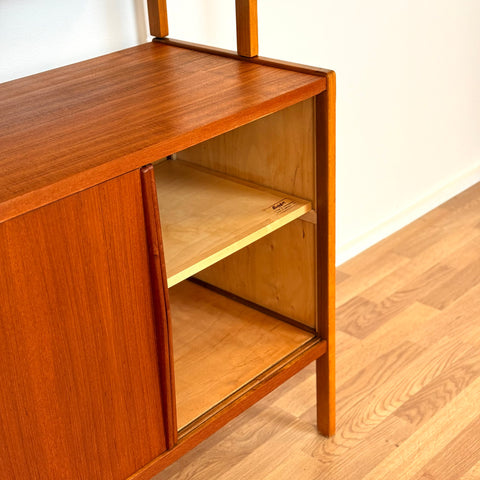 Bookshelf in teak & beech by Bertil Fridhagen