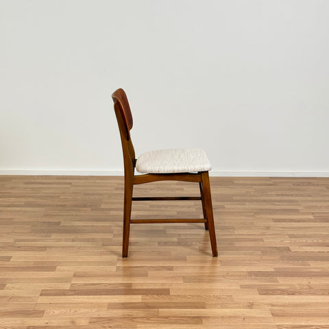 Set of 2 chairs in teak and beech, 1950-60s, Denmark - Beyo Vintage