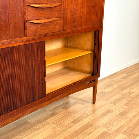 Highboard in teak by Ahlström Osakeyhtiö Warkaus, 1950s-60s, Finland - Beyo Vintage