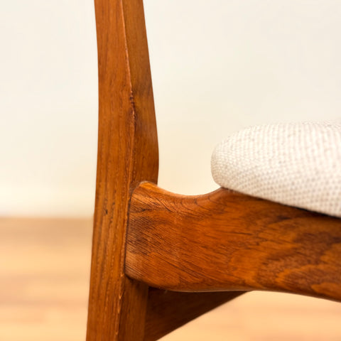 Set of 4 dining chairs in teak and oak, 1950s-60s, Denmark - Beyo Vintage