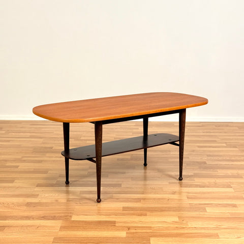 Coffee table in teak & oak, 1950s-60s, Denmark