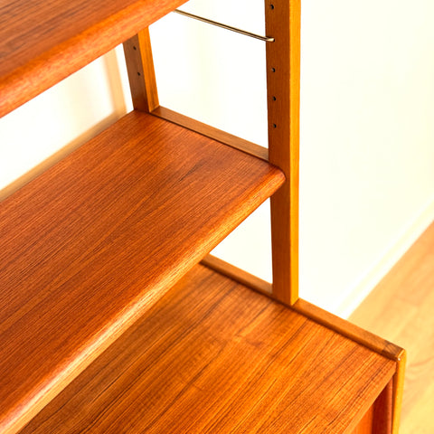 Bookshelf in teak & beech by Bertil Fridhagen