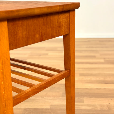 Side table in teak & beech, 1950s-60s, Sweden