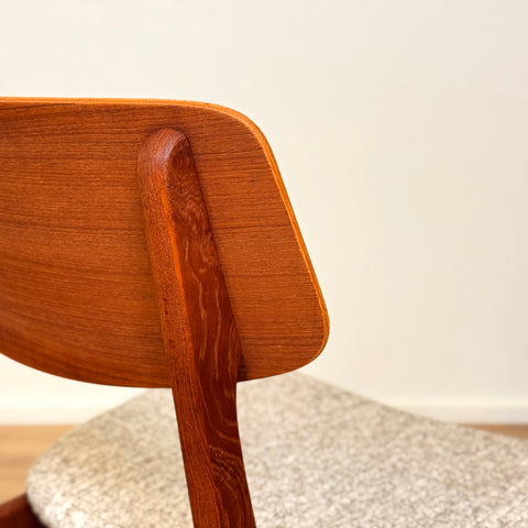 Set om 6 matstolar i teak av Farstrup, 1950-60-tal, Danmark