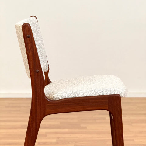Set of 6 dining chairs in solid teak, by Eric Buch, 1950s-60s, Denmark - Beyo Vintage