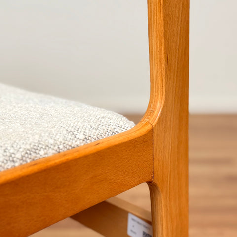 Set of 4 dining chairs in beech, 1980s, Denmark - Beyo Vintage