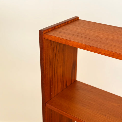Bookshelf with pull-out desk in teak, Sweden
