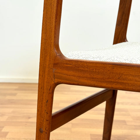 Set om 4 matstolar i teak, 1950-60-tal, Danmark