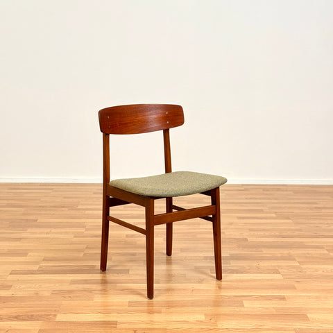 Set of 4 dining chairs in teak and beech by SAX, 1950s-60s, Denmark