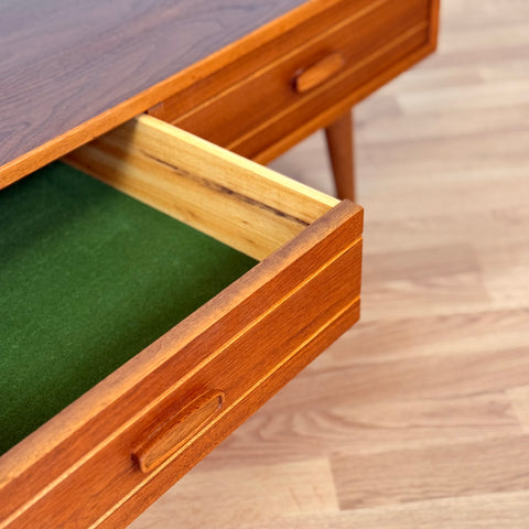 Side table in teak & walnut, 1950s-60s, Denmark