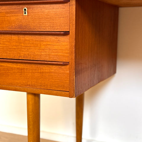Writing desk in teak, 1950s-60s, Denmark - Beyo Vintage