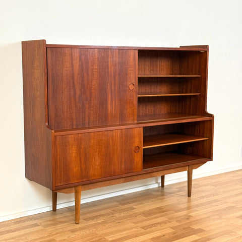 Highboard in teak, 1950s-60s, Denmark - Beyo Vintage