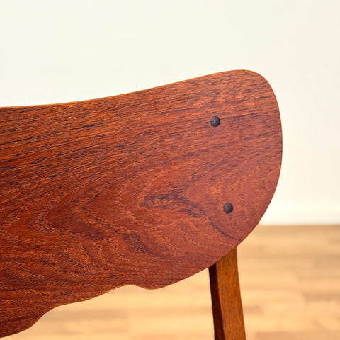 Set of 4 dining chairs in teak and oak, 1950s-60s, Denmark - Beyo Vintage