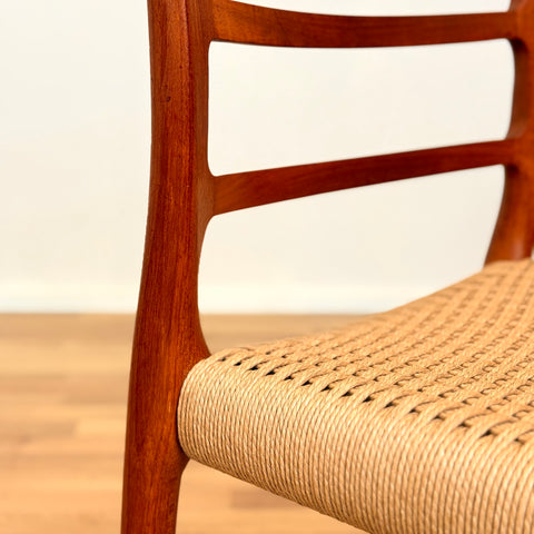 Dining chairs in teak by Niels O. Moller