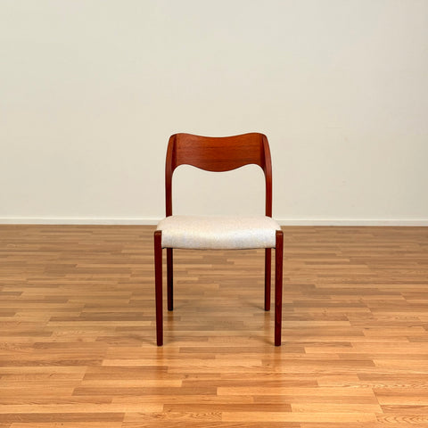 Set of 6 dining chairs Niels O. Moller, model '71', in teak, 1950s-60s, Denmark