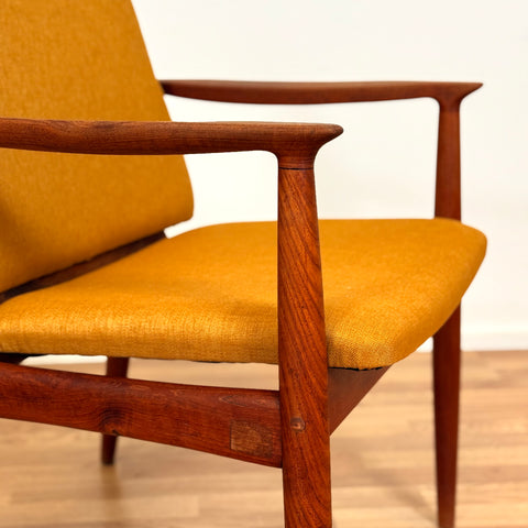 Armchair in solid teak, 1950s-60s Denmark