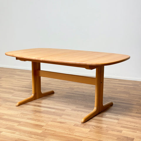 Dining table in beech by Skovby Møblefabrik, ca. 1980s, Denmark - Beyo Vintage