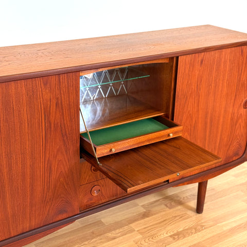 Highboard in teak, 1960s-70s, Denmark - Beyo Vintage