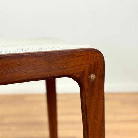 Set om 4 matstolar i teak, 1950-60-tal, Danmark