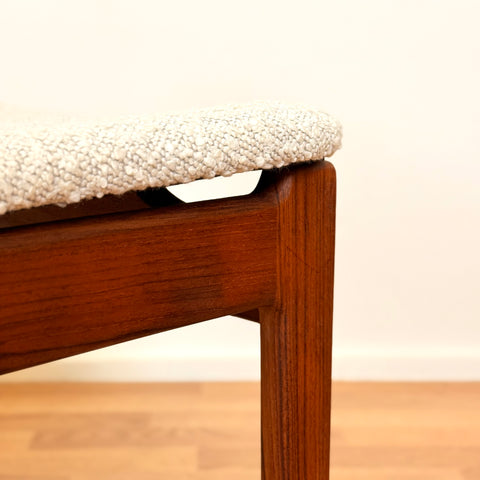 Set of 8 dining chairs in teak by Sorø Stolefabrik, 1950s-60s, Denmark