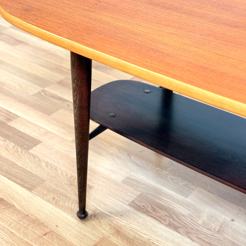 Coffee table in teak & oak, 1950s-60s, Denmark
