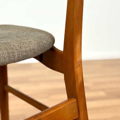 Set of 4 dining chairs in teak & beech, 1950s-60s, Denmark - Beyo Vintage