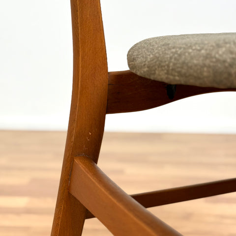 Set of 4 dining chairs in teak & beech, 1950s-60s, Denmark - Beyo Vintage