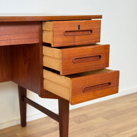 Writing desk in teak, 1950s-60s, Denmark - Beyo Vintage