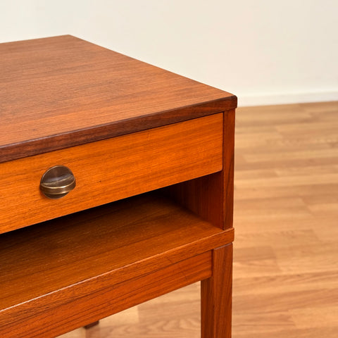 Bedside table in teak, 1960s-70s, Sweden