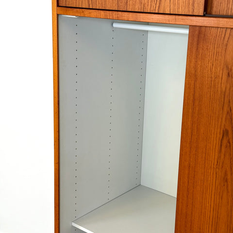Large wardrobe in teak, 1960s-70s, Denmark - Beyo Vintage