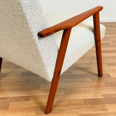 Armchair in solid beech, 1950s-60s Sweden
