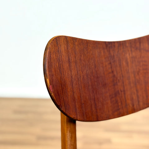 Set of 4 dining chairs in teak & beech, 1950s-60s, Denmark - Beyo Vintage