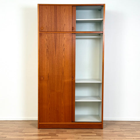 Large wardrobe in teak, 1960s-70s, Denmark - Beyo Vintage
