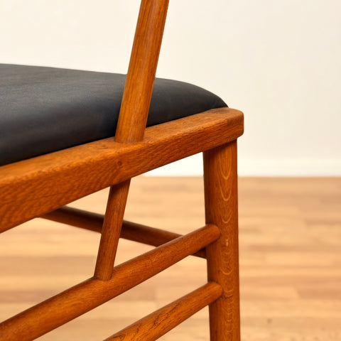 Set of 4 dining chairs in teak & oak, by Borge Mogensen, 1950s-60s, Denmark