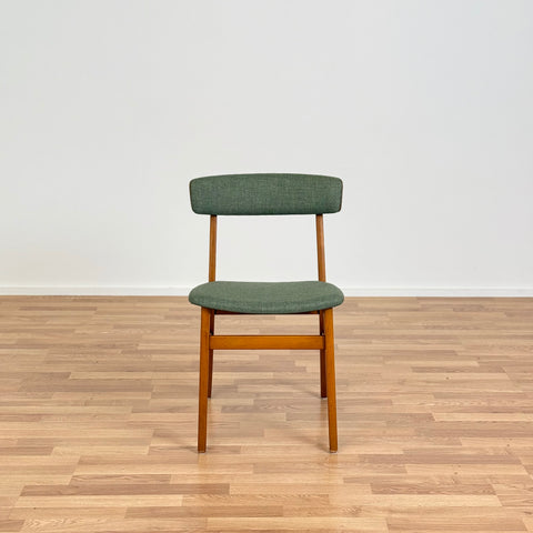 Set of 6 dining chairs in beech & teak, Farstrup, Denmark - Beyo Vintage