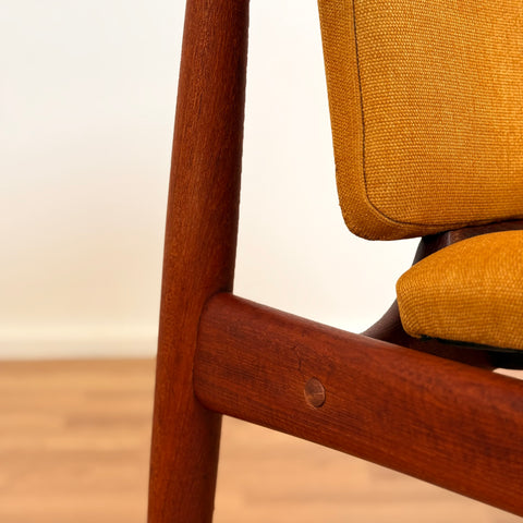 Armchair in solid teak, 1950s-60s Denmark