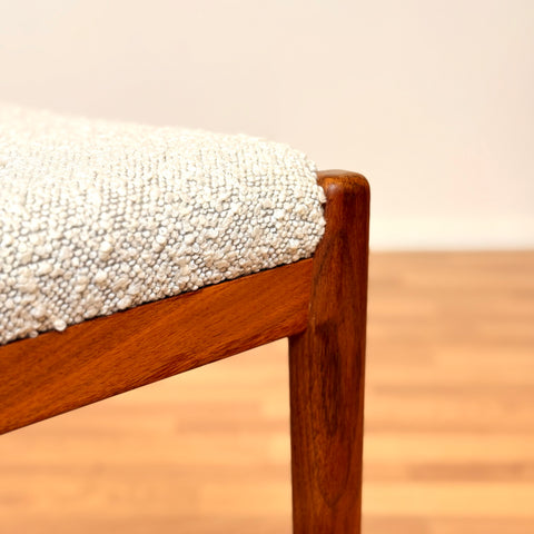 Dining chairs in walnut by Skaraborgs Möbelindustri AB