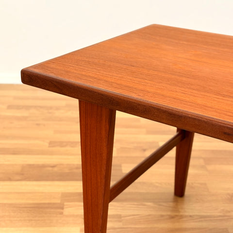 Coffee table in teak & walnut, 1950s-60s, Denmark