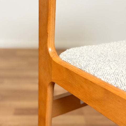 Set of 4 dining chairs in beech, 1980s, Denmark - Beyo Vintage