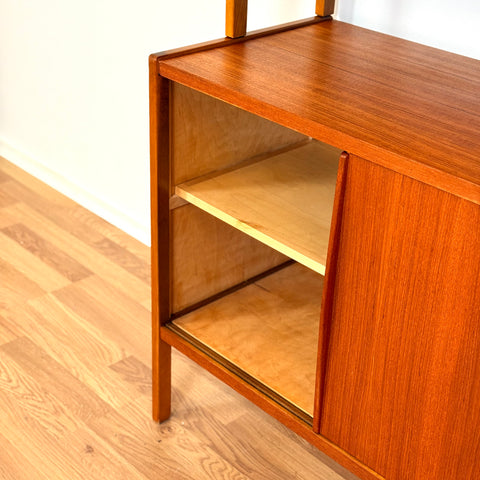 Bookshelf in teak & beech by Bertil Fridhagen