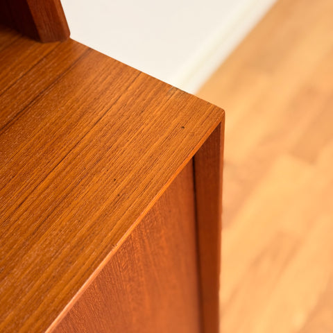Bookshelf in teak and beech, 1960s-70s, Sweden - Beyo Vintage