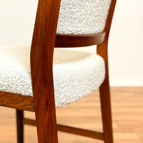 Dining chairs in walnut by Skaraborgs Möbelindustri AB