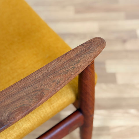 Armchair in solid teak, 1950s-60s Denmark