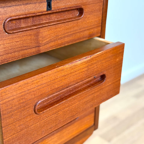 Writing desk in teak, 1950s-60s, Denmark - Beyo Vintage