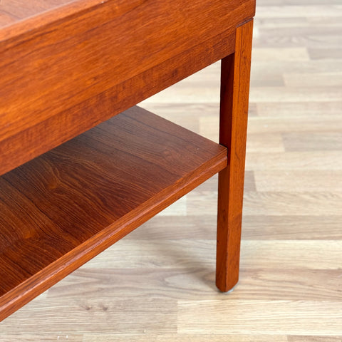 Set of 2 bedside tables in teak, 1950s-60s, Sweden